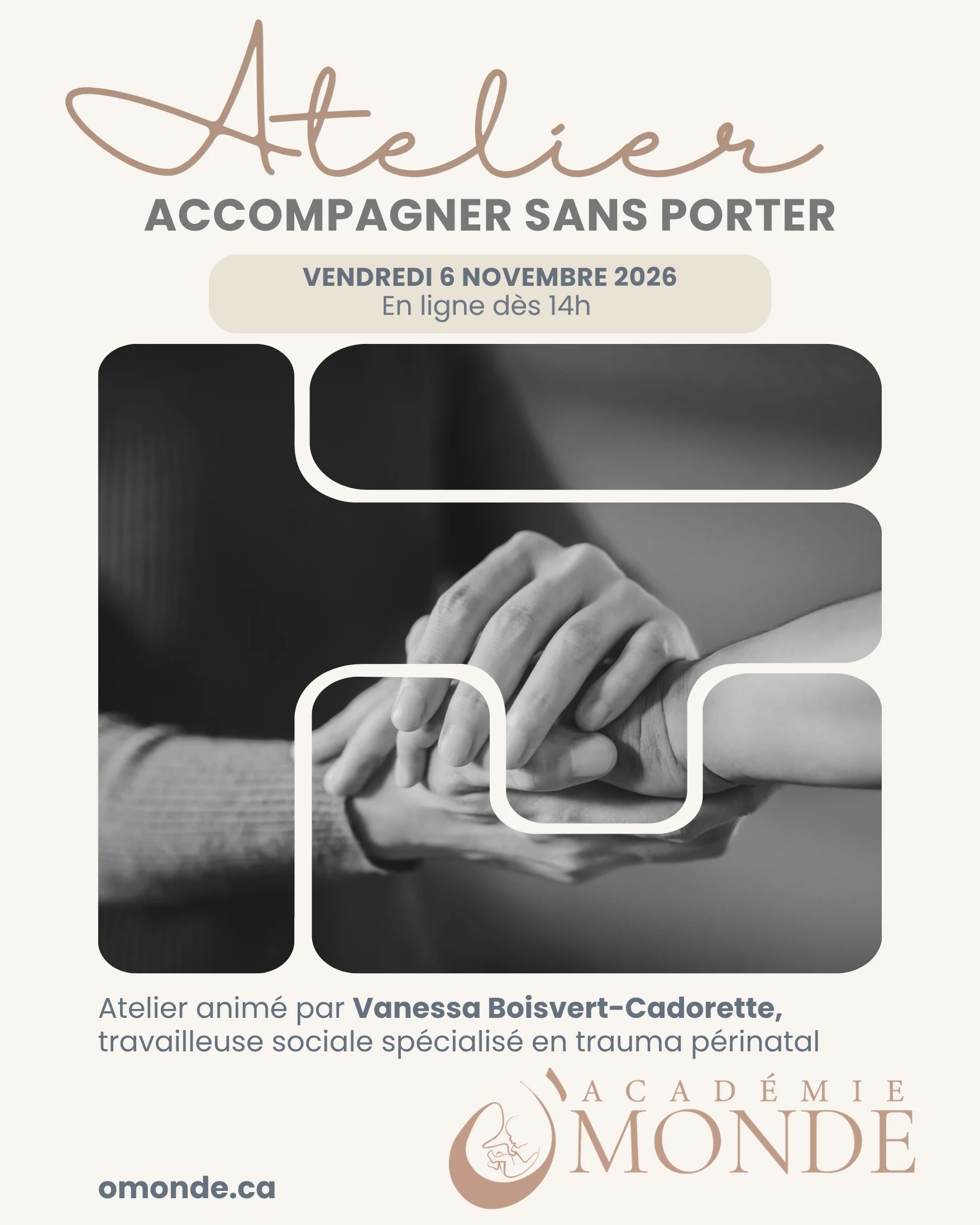 Atelier pour profesionnel - Accompagner sans porter
